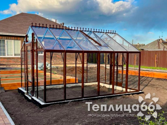 Теплица Гарденикс 3 С (под стекло), ширина 3 м