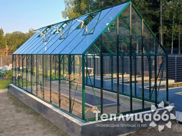 Теплица botanik Style 45 Standard, под стекло, ширина 2,8 м